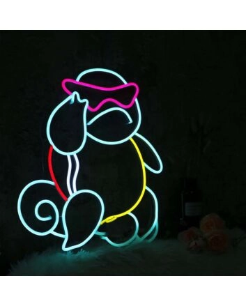Anime Squirtle Custom Neon Sign for Anime Fans