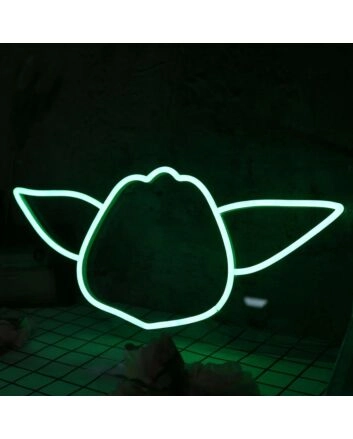 Star War Yoda Green Neon Sign for Star Wars Fans
