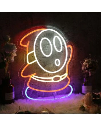Mario Shy Guy Custom Neon Sign for Video Game Fans