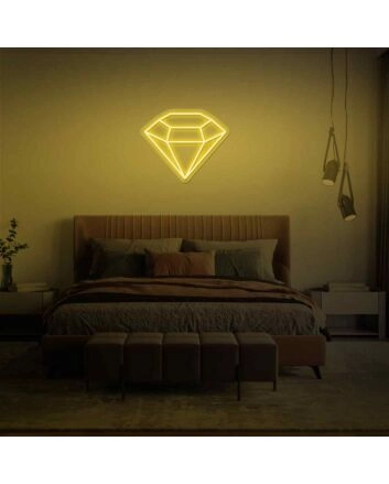 Diamond neon sign
