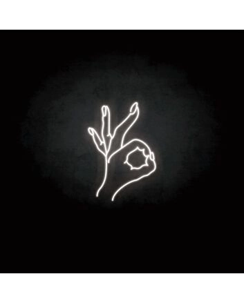 &#39;OK&#39; neon sign