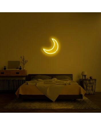 Moon Neon Sign for Peaceful and Relaxing Spaces