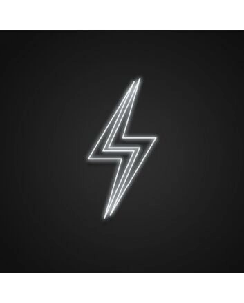 Lightning Bolt Neon Sign for Dynamic and Energetic Spaces