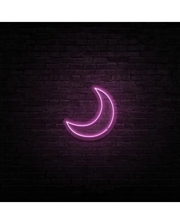 Moon Neon Sign for Peaceful and Relaxing Spaces