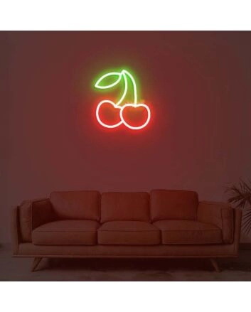 Cherry Neon Sign for Fun and Whimsical Decor