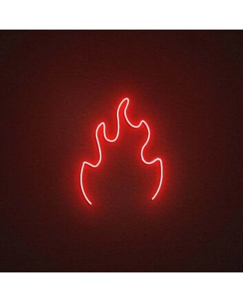 Fire Neon Sign for Dynamic and Energetic Spaces