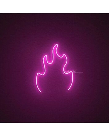 Fire Neon Sign for Dynamic and Energetic Spaces