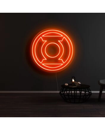 Green Lantern Neon Sign for Superhero Fans