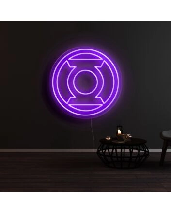 Green Lantern Neon Sign for Superhero Fans