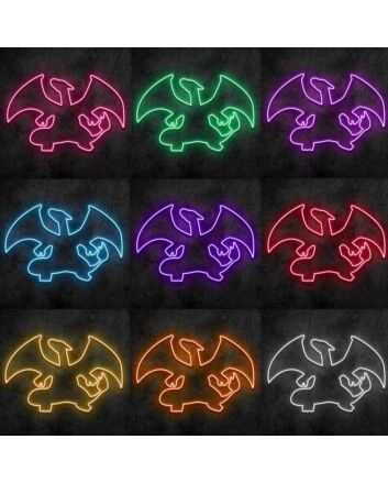 Charizard Neon Sign for Anime Fans