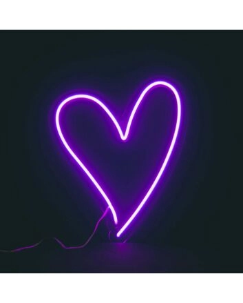 Heart Neon Sign for Romantic and Loving Spaces