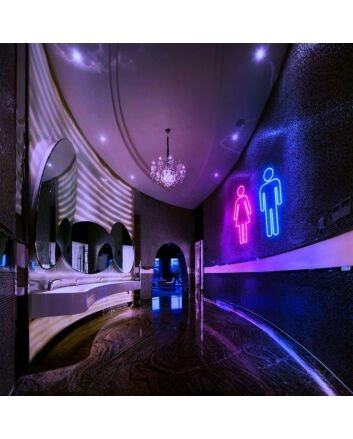 Female And Male Symbol Neon Sign for Gender and Inclusive Spaces