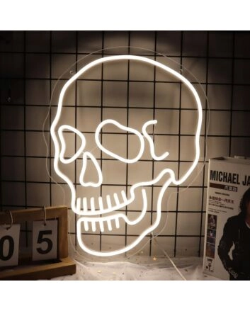 Skull Neon Sign perfect for a Halloween-themed room