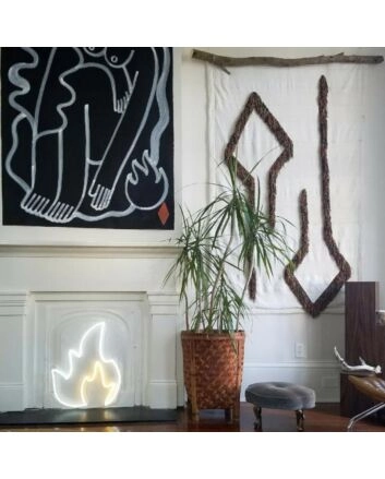 Flames Neon Sign brings energy to man caves and garages