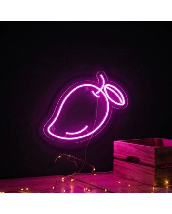 &#39;Mango&#39; neon sign