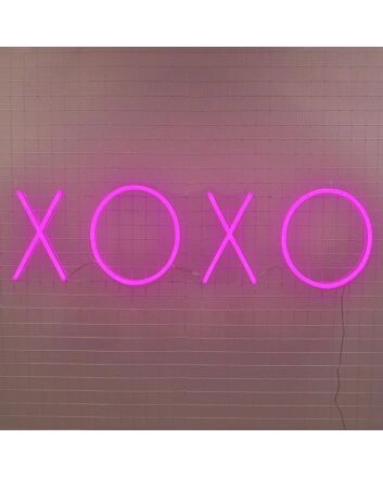 Xoxo Neon Sign adds romance to love-themed spaces