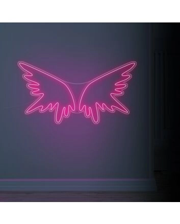 Angel Wings Neon Sign adds a heavenly touch to any room