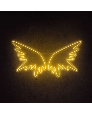 Angel Wings Neon Sign adds a heavenly touch to any room
