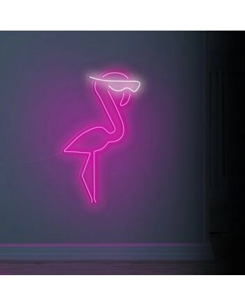 Cool Flamingo Neon Sign adds a tropical vibe to any room