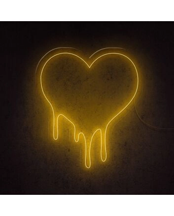 Dripping Love Neon Sign for romantic and artistic settings
