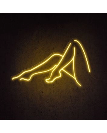 Female Legs Silhouette Neon Sign for artistic and stylish decor
