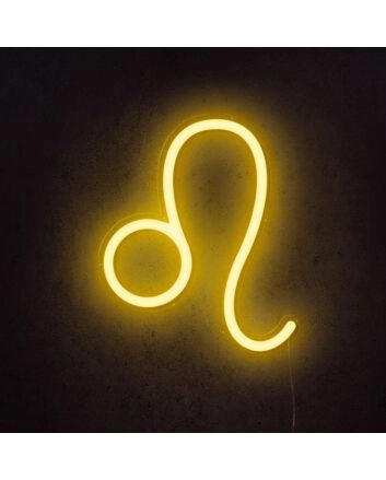 Leo Horoscope Neon Sign V2 for zodiac-themed decor