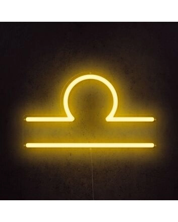 Libra Horoscope Neon Sign for zodiac lovers