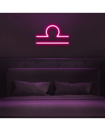 Libra Horoscope Neon Sign for zodiac lovers