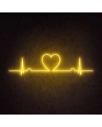 Love Beat Neon Sign for romantic and loving settings