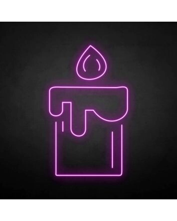&#39;Candle&#39; neon sign