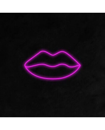Lips Neon Sign adds a bold statement to any room