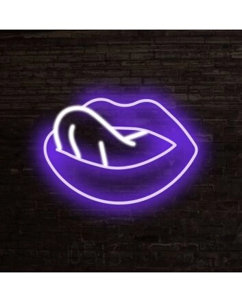 Sugar Lips Neon Sign adds a playful touch to any room