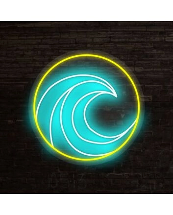 Surfin Barrels Neon Sign adds a coastal vibe to any space