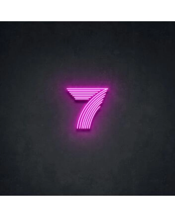 7 Neon Sign adds a unique touch to any room
