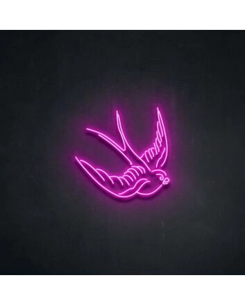 Swallow Neon Sign adds a whimsical touch
