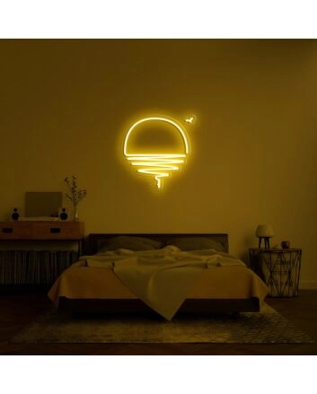 Sunset Neon Sign for Calming Ambiance