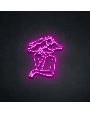 Head In Clouds Neon Sign for Dreamy Spaces