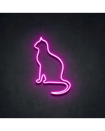 Peaceful Cat Neon Sign for Cozy Homes