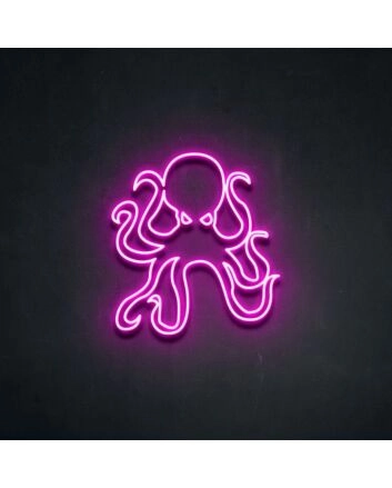 Octopus Neon Sign for Marine Themed Rooms