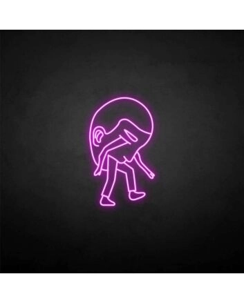 &#39;Heavyhead&#39; neon sign