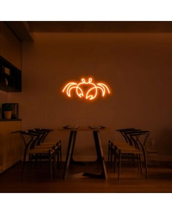 Cancer Crab Neon Sign for Astrology Fans