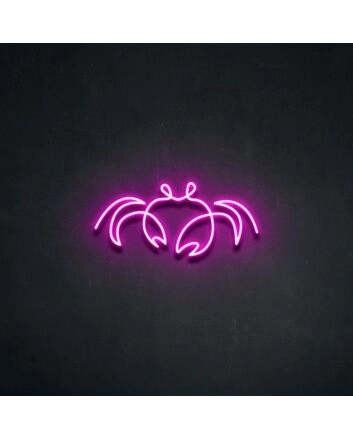 Cancer Crab Neon Sign for Astrology Fans