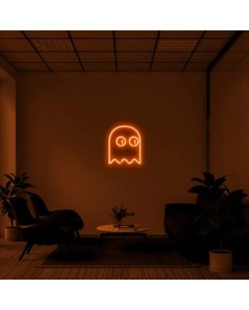 Ghost 2 Neon Sign for Halloween Decor