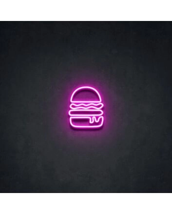 Burger Neon Sign for Restaurants and Diners