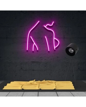 Side Boob Neon Sign V2 for Bold Artistic Decor