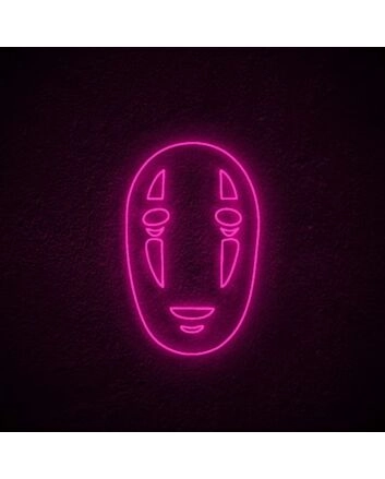 No Face Neon Sign for Studio Ghibli Lovers