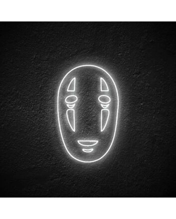 No Face Neon Sign for Studio Ghibli Lovers