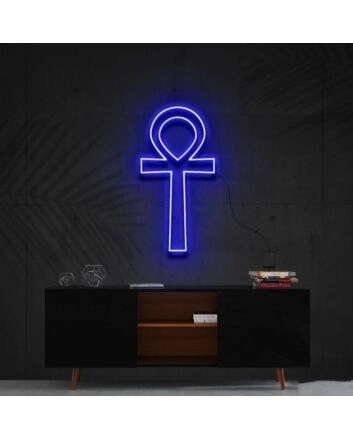 Ankh Neon Sign for Spiritual Decor and Lifestyle Spaces