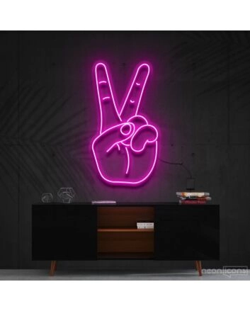 Peace Sign Neon Sign for Peaceful and Boho Decor
