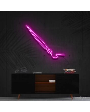 Penmanship Neon Sign for Artistic Spaces